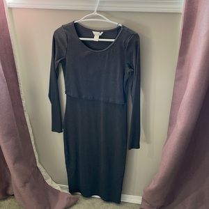 Grey H&M Maternity nursing dress size Medium